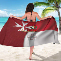 Malta Independence Day Sarong National Flag with Maltese Cross and Emblem