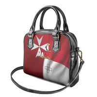 Malta Independence Day Shoulder Handbag National Flag with Maltese Cross and Emblem