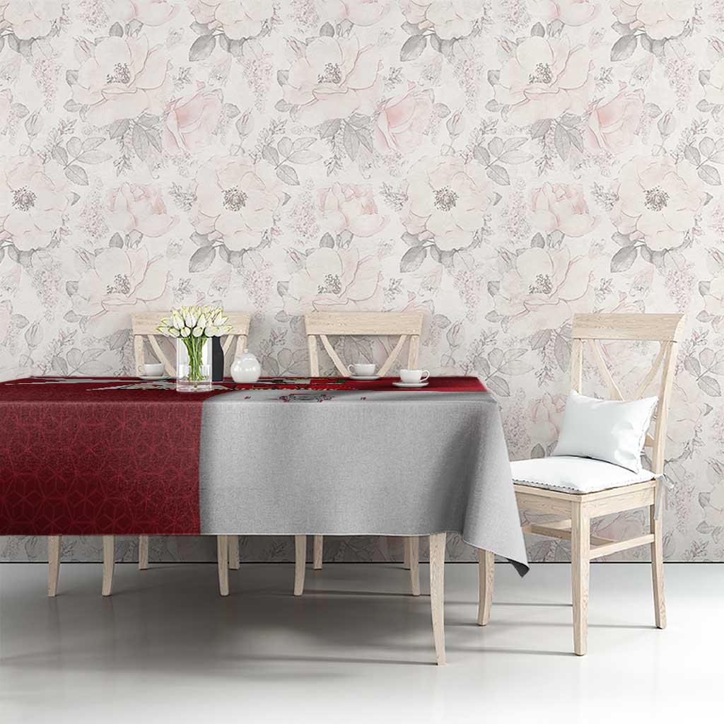 Malta Independence Day Tablecloth National Flag with Maltese Cross and Emblem