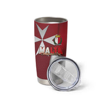 Malta Independence Day Tumbler Cup National Flag with Maltese Cross and Emblem