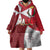 Malta Independence Day Wearable Blanket Hoodie National Flag with Maltese Cross and Emblem