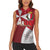 Malta Independence Day Women Sleeveless Polo Shirt National Flag with Maltese Cross and Emblem