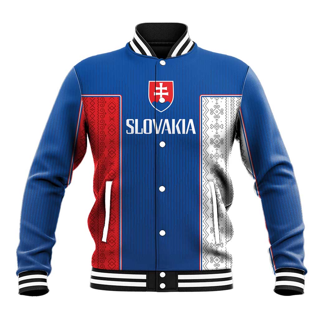 Custom Slovakia Football 2024 Go Champion Baseball Jacket - Wonder Print Shop