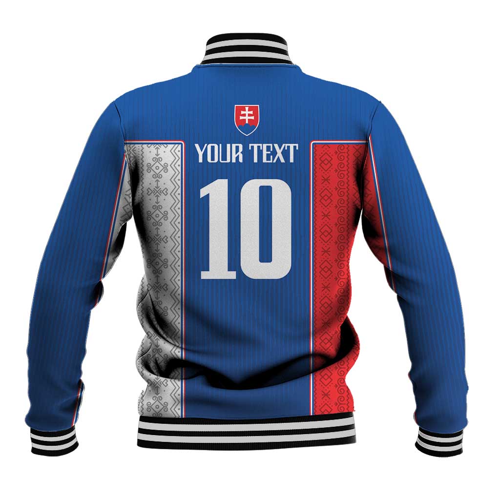 Custom Slovakia Football 2024 Go Champion Baseball Jacket - Wonder Print Shop