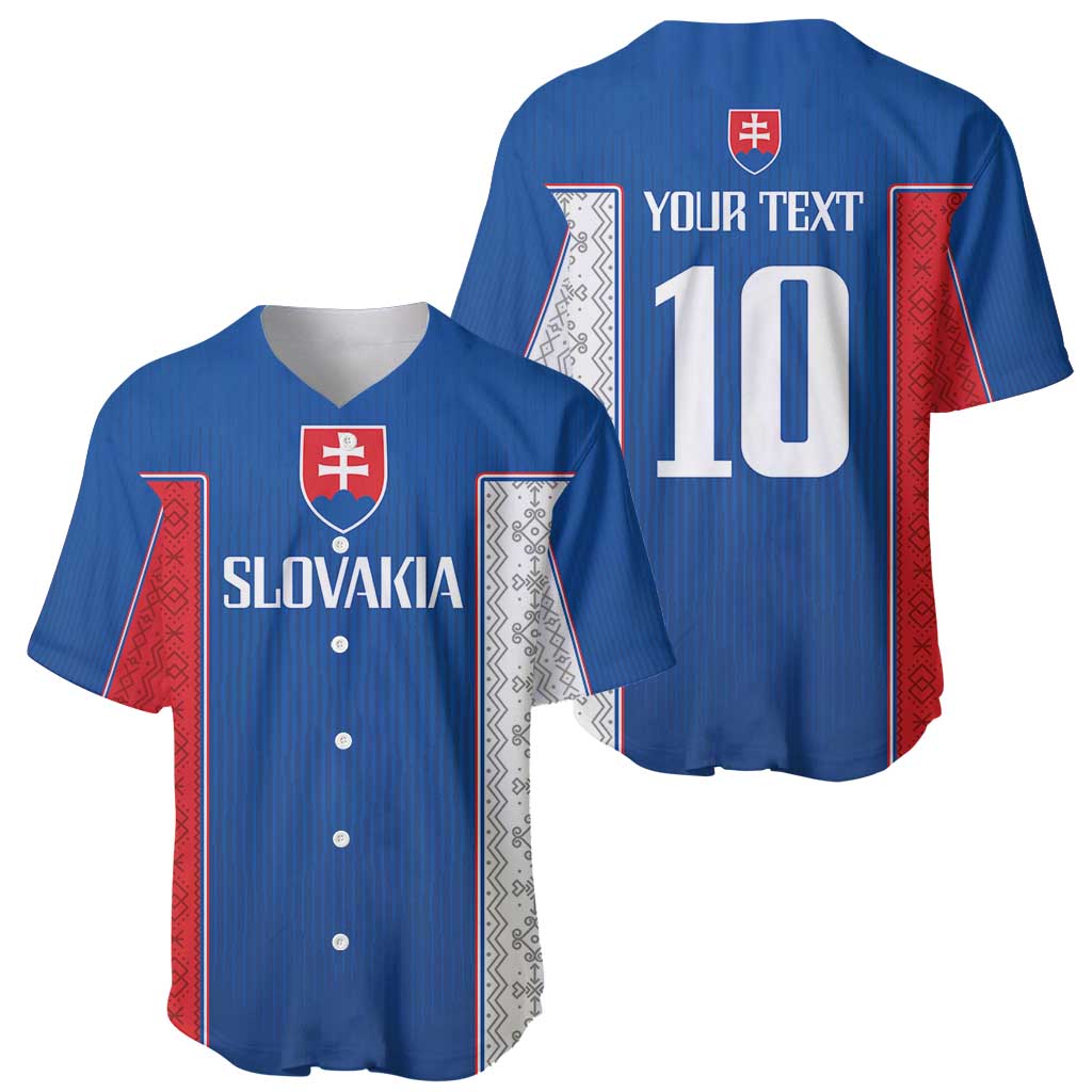 Custom Slovakia Football 2024 Go Champion Baseball Jersey - Wonder Print Shop