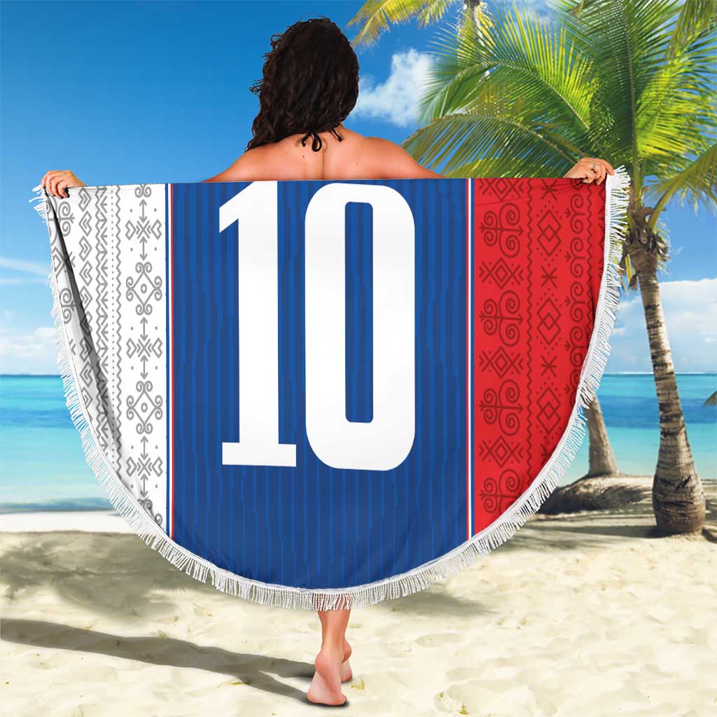 Custom Slovakia Football 2024 Go Champion Beach Blanket - Wonder Print Shop
