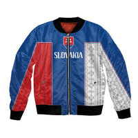 Custom Slovakia Football 2024 Go Champion Bomber Jacket - Wonder Print Shop