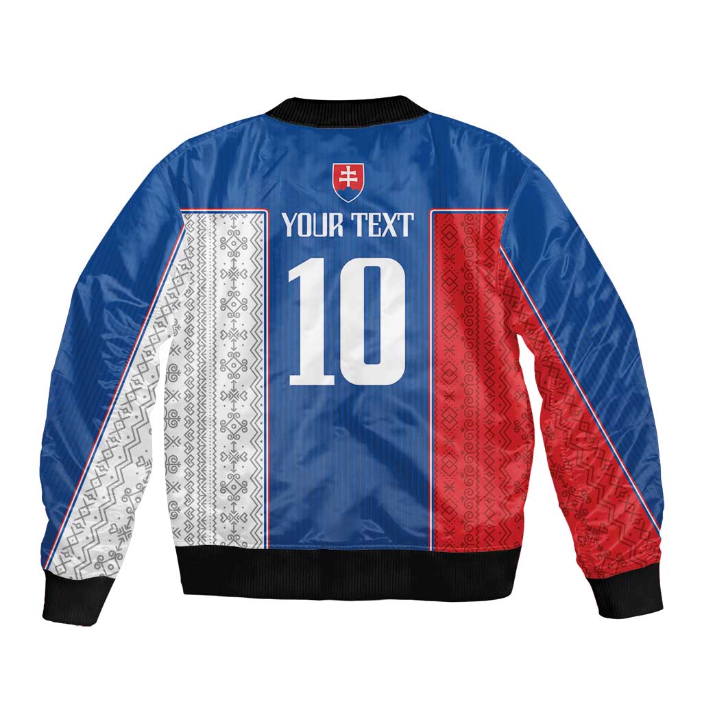 Custom Slovakia Football 2024 Go Champion Bomber Jacket - Wonder Print Shop
