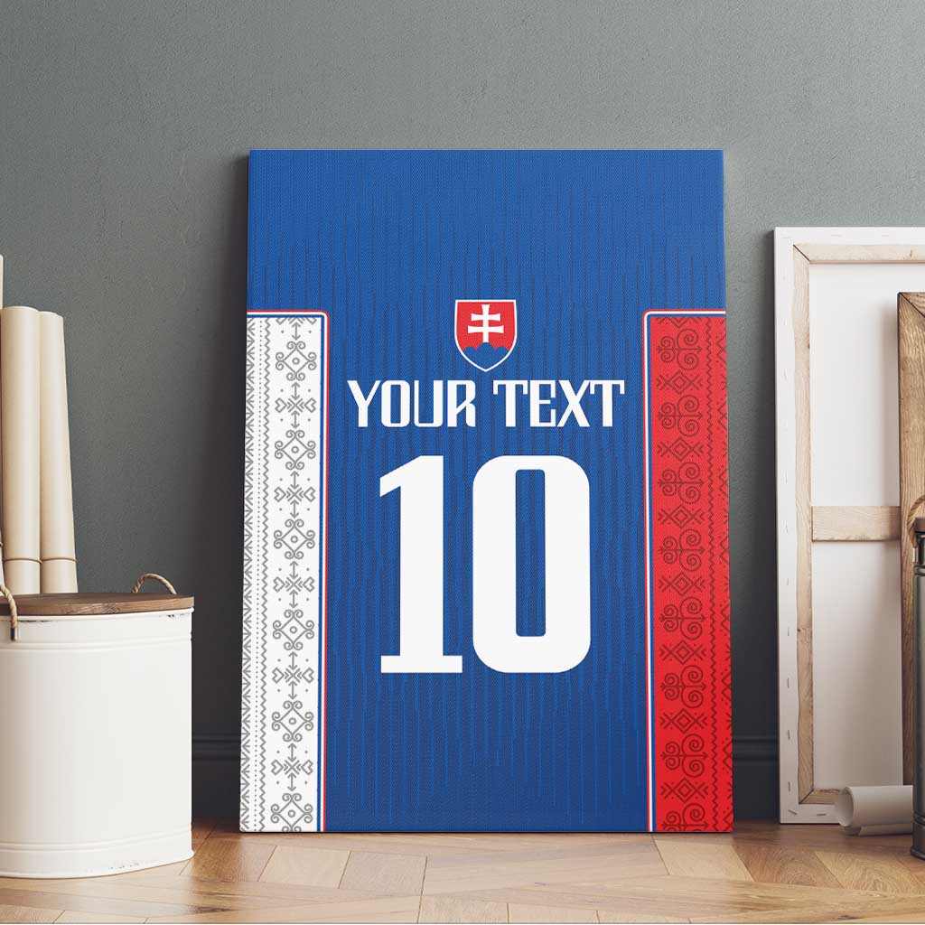 Custom Slovakia Football 2024 Go Champion Canvas Wall Art - Wonder Print Shop