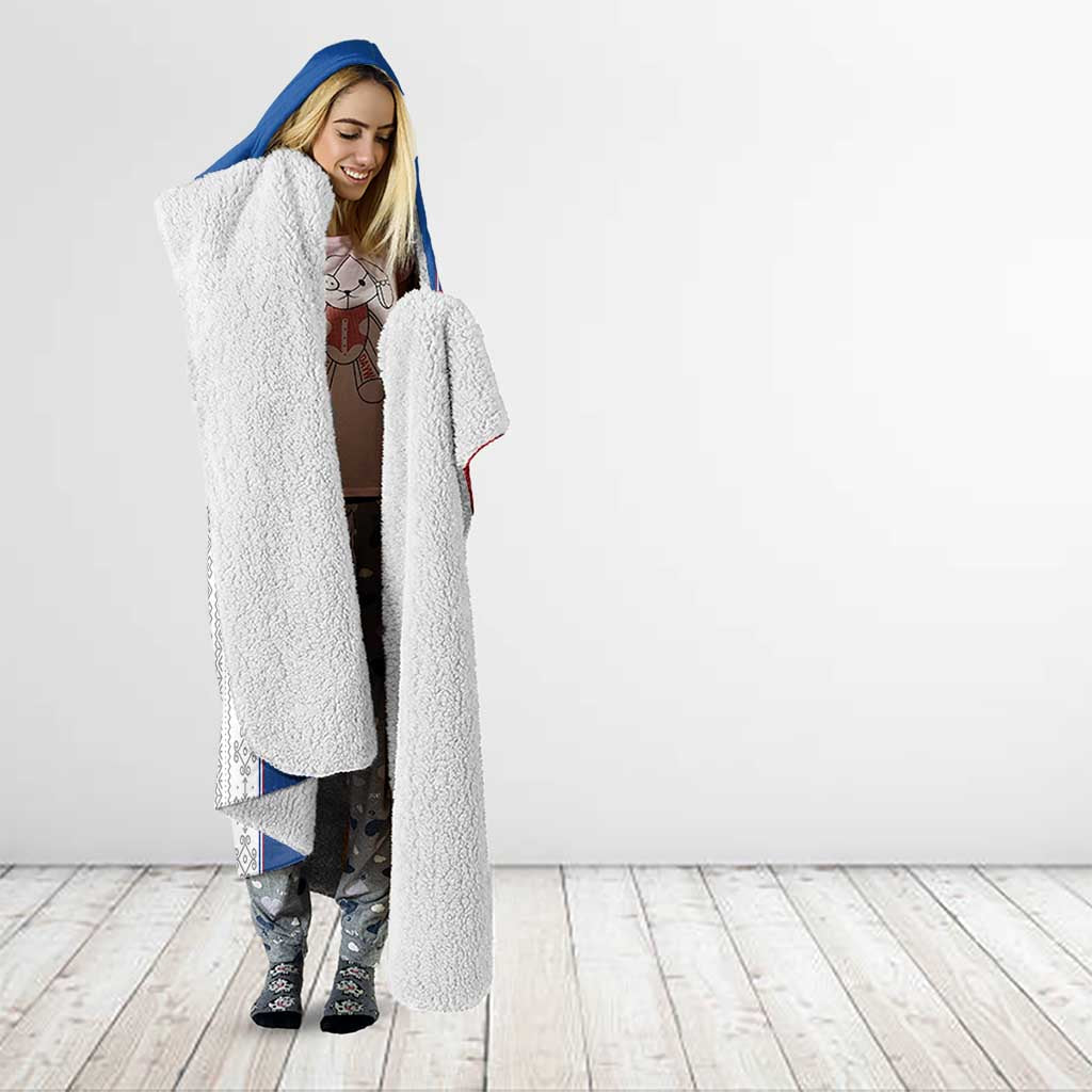 Custom Slovakia Football 2024 Go Champion Hooded Blanket