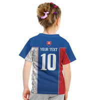 Custom Slovakia Football 2024 Go Champion Kid T Shirt - Wonder Print Shop