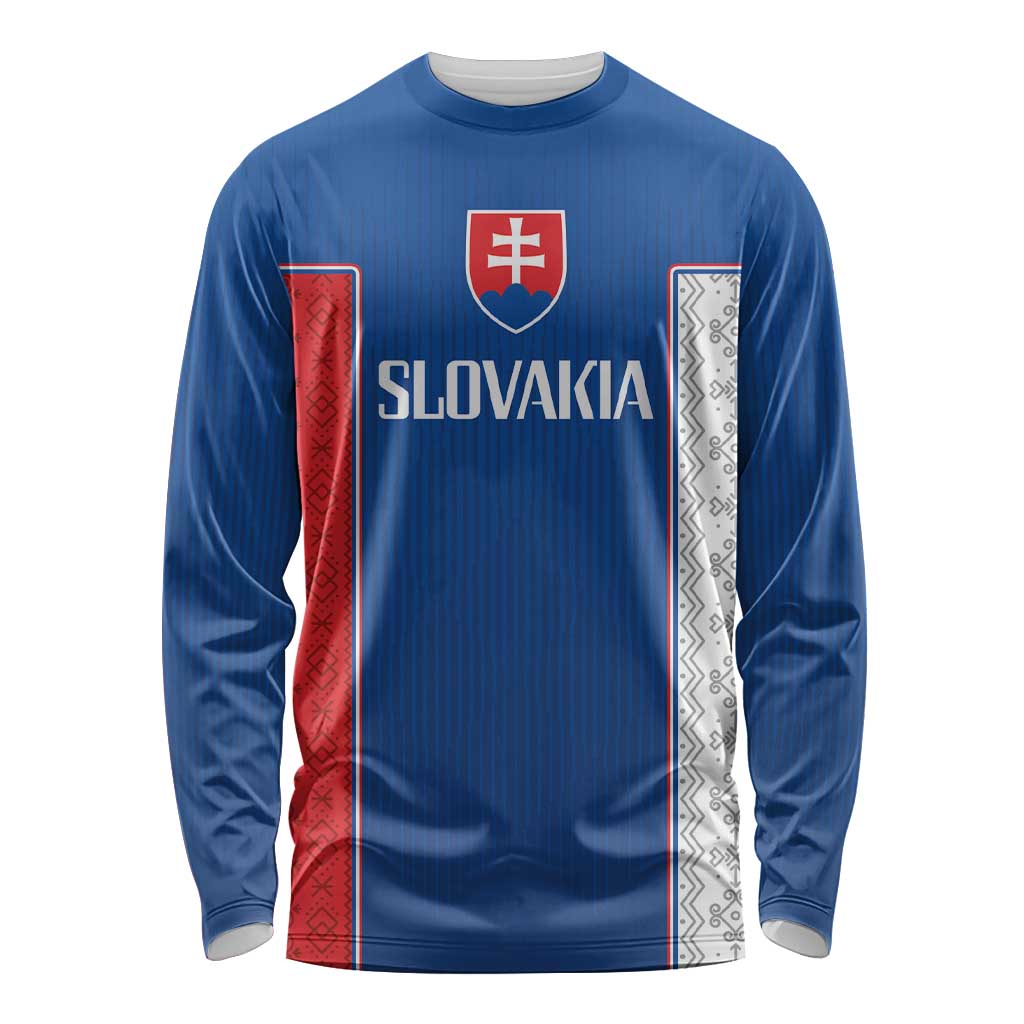 Custom Slovakia Football 2024 Go Champion Long Sleeve Shirt - Wonder Print Shop