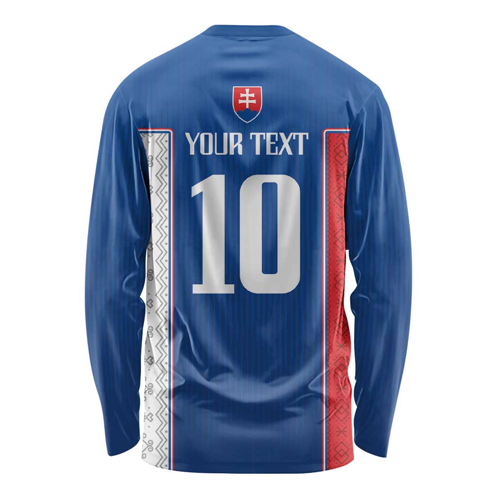 Custom Slovakia Football 2024 Go Champion Long Sleeve Shirt - Wonder Print Shop