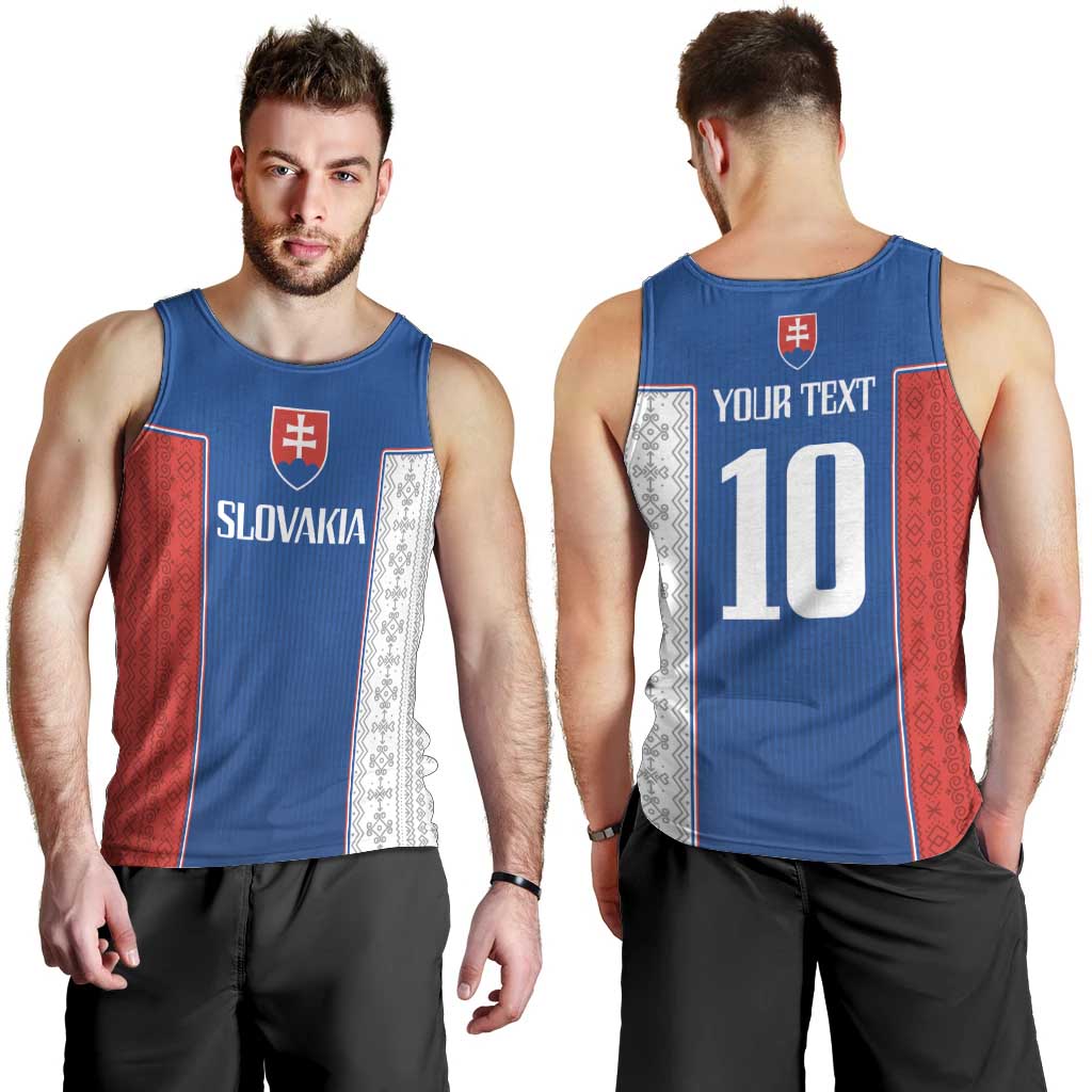 Custom Slovakia Football 2024 Go Champion Men Tank Top - Wonder Print Shop
