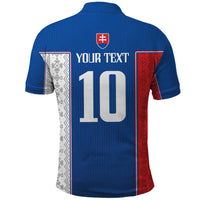 Custom Slovakia Football 2024 Go Champion Polo Shirt - Wonder Print Shop