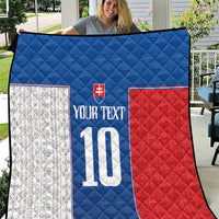 Custom Slovakia Football 2024 Go Champion Quilt - Wonder Print Shop