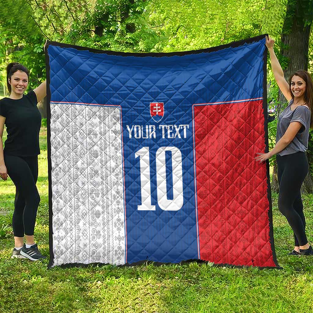 Custom Slovakia Football 2024 Go Champion Quilt - Wonder Print Shop