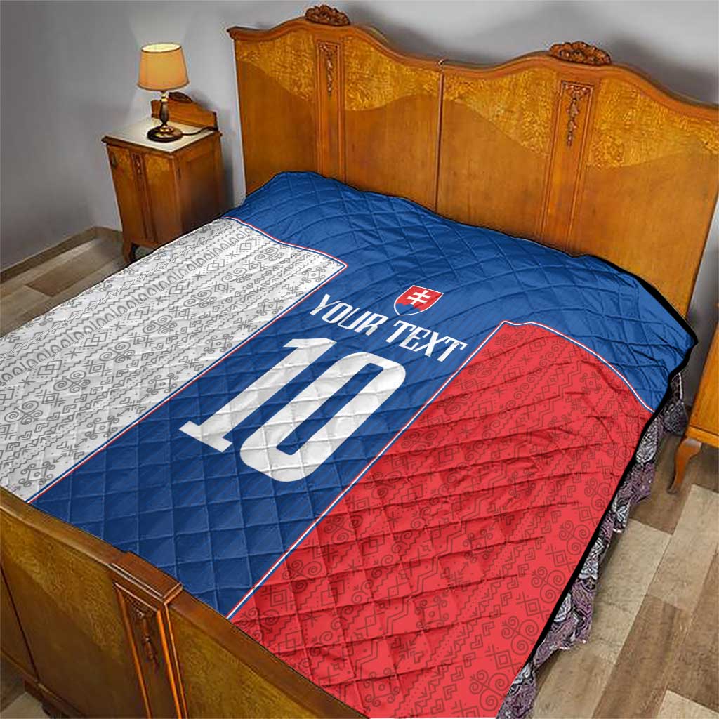 Custom Slovakia Football 2024 Go Champion Quilt - Wonder Print Shop