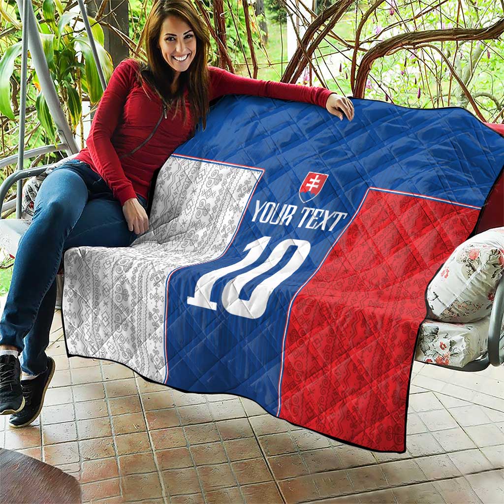 Custom Slovakia Football 2024 Go Champion Quilt - Wonder Print Shop