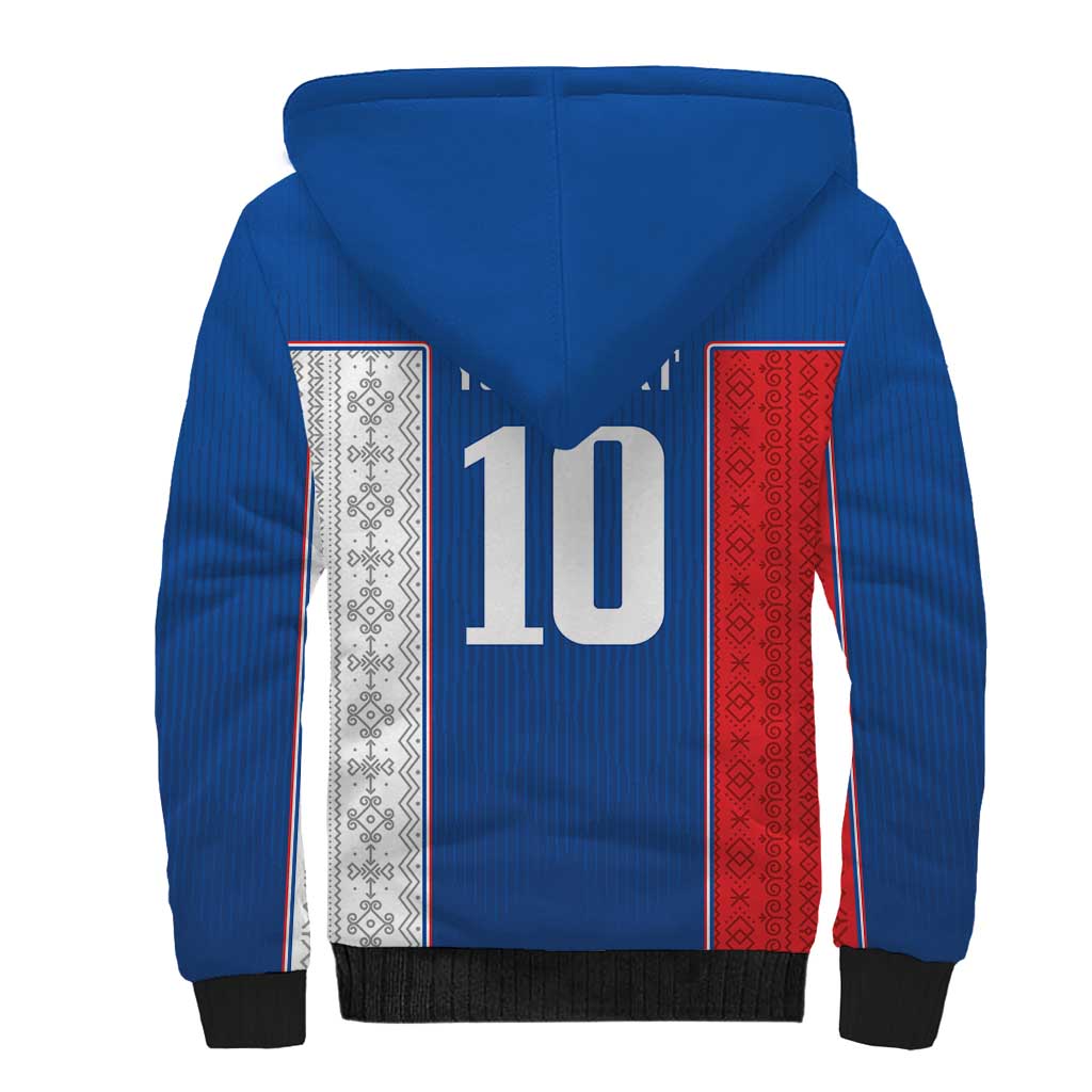 Custom Slovakia Football 2024 Go Champion Sherpa Hoodie - Wonder Print Shop