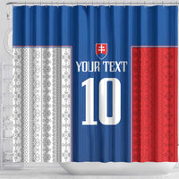 Custom Slovakia Football 2024 Go Champion Shower Curtain
