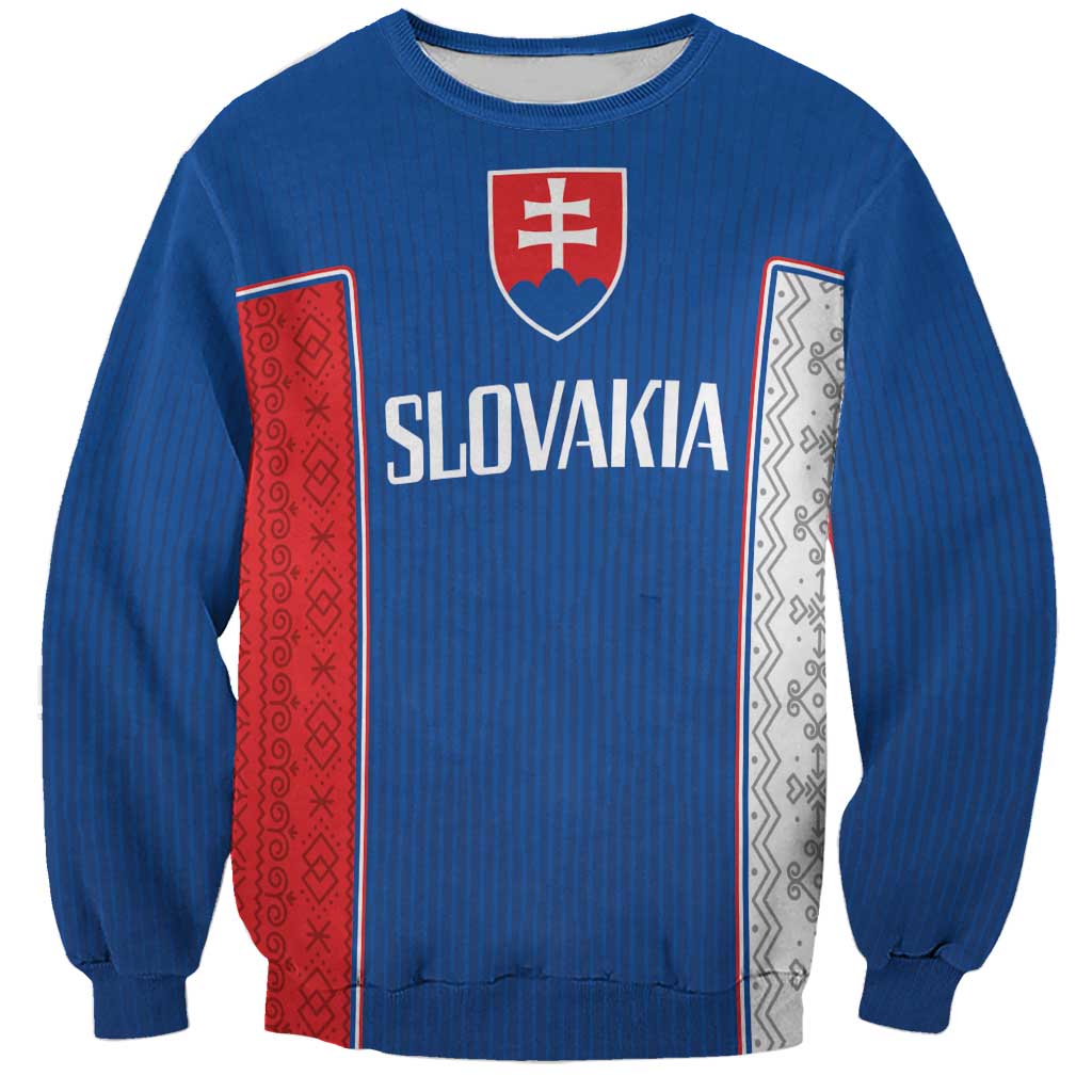 Custom Slovakia Football 2024 Go Champion Sweatshirt - Wonder Print Shop