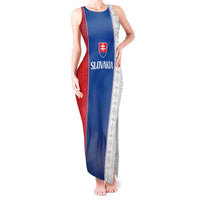 Custom Slovakia Football 2024 Go Champion Tank Maxi Dress - Wonder Print Shop