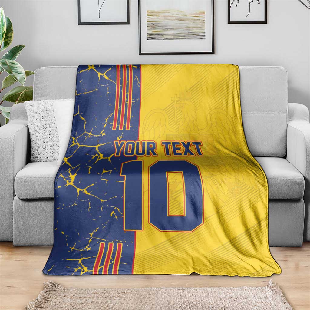 Custom Romania Football 2024 Go Champion Blanket