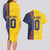 Custom Romania Football 2024 Go Champion Couples Matching Long Sleeve Bodycon Dress and Hawaiian Shirt - Wonder Print Shop