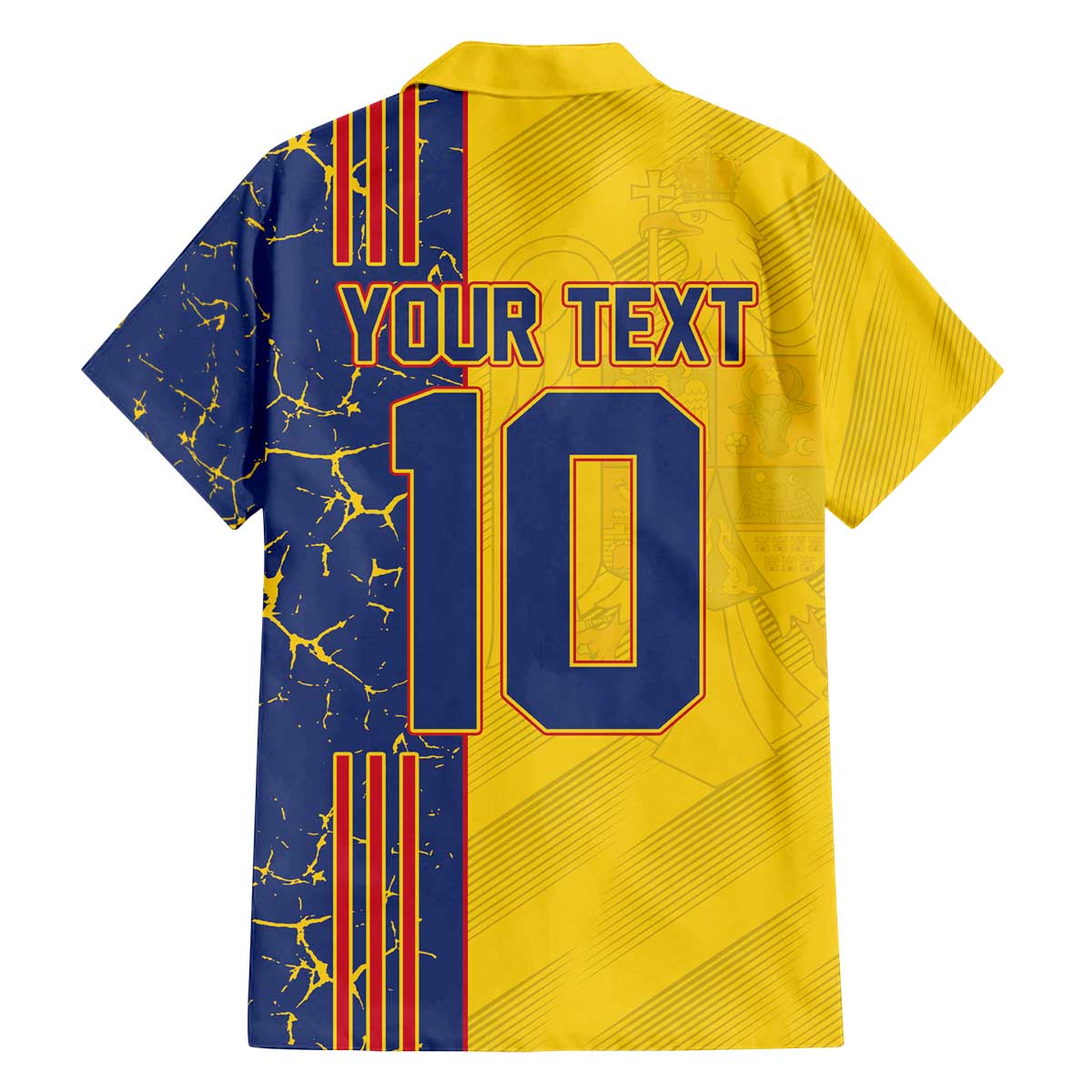 Custom Romania Football 2024 Go Champion Family Matching Off The Shoulder Long Sleeve Dress and Hawaiian Shirt - Wonder Print Shop