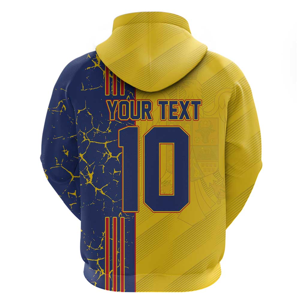 Custom Romania Football 2024 Go Champion Hoodie - Wonder Print Shop