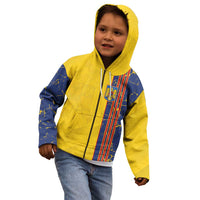 Custom Romania Football 2024 Go Champion Kid Hoodie - Wonder Print Shop