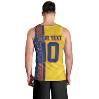 Custom Romania Football 2024 Go Champion Men Tank Top - Wonder Print Shop
