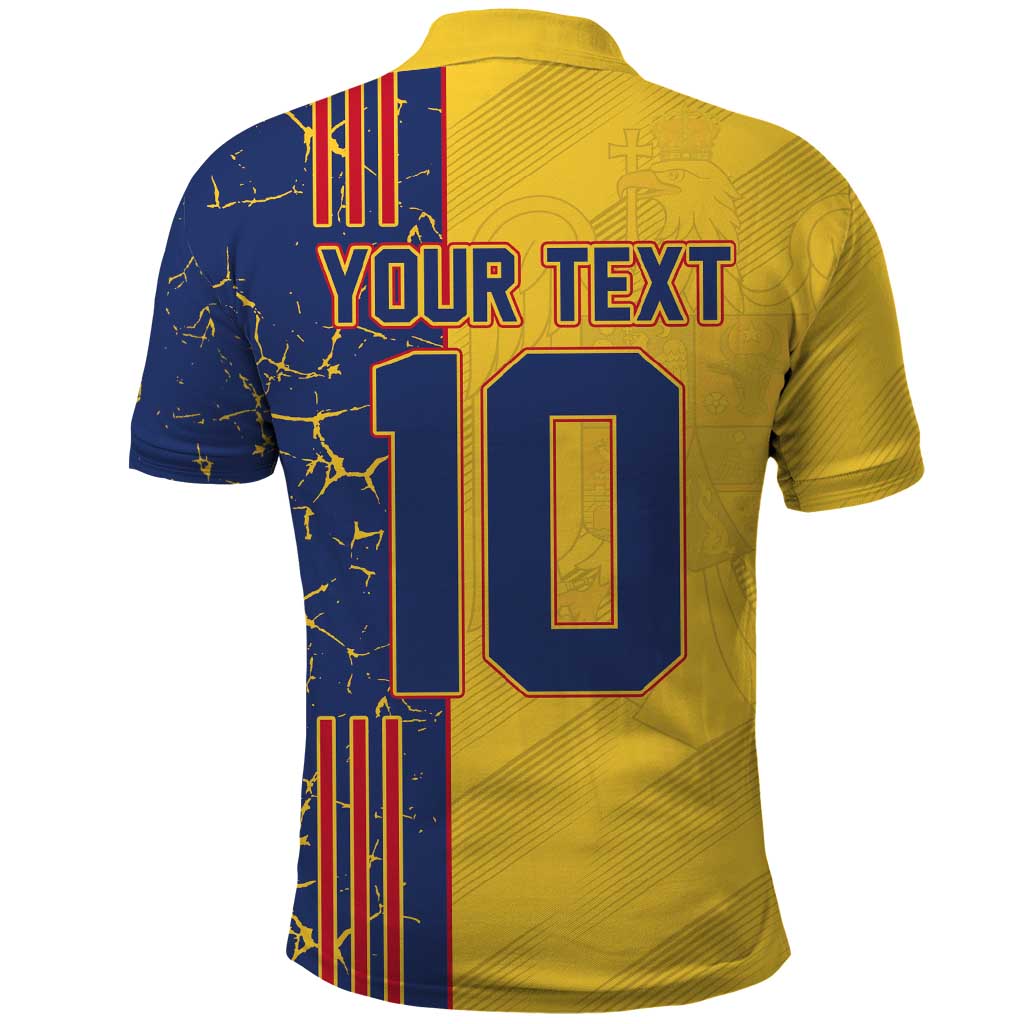 Custom Romania Football 2024 Go Champion Polo Shirt - Wonder Print Shop