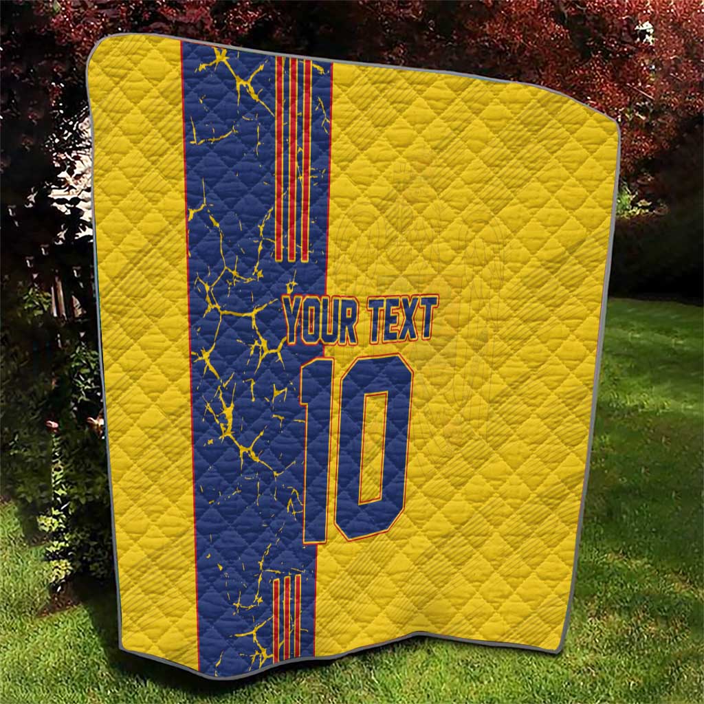 Custom Romania Football 2024 Go Champion Quilt - Wonder Print Shop