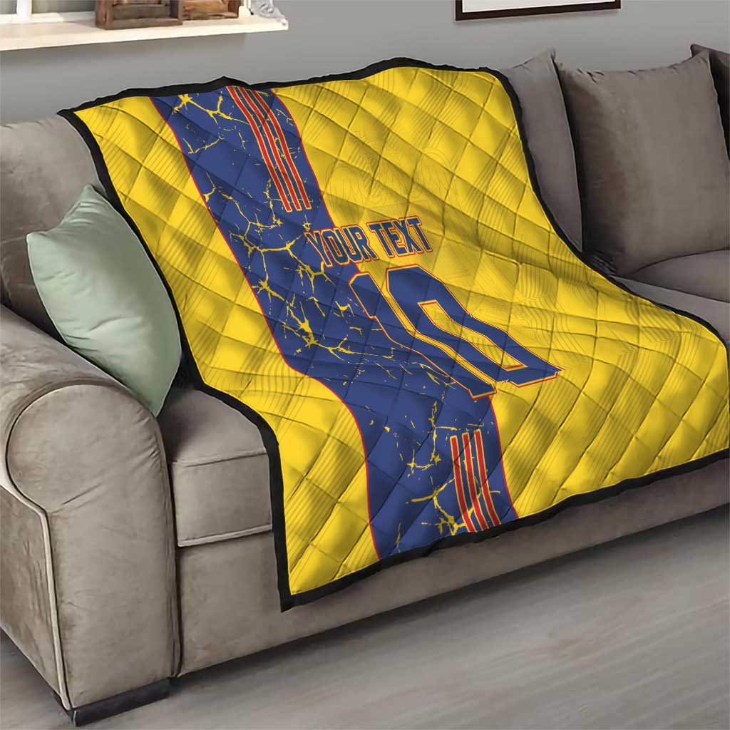 Custom Romania Football 2024 Go Champion Quilt - Wonder Print Shop