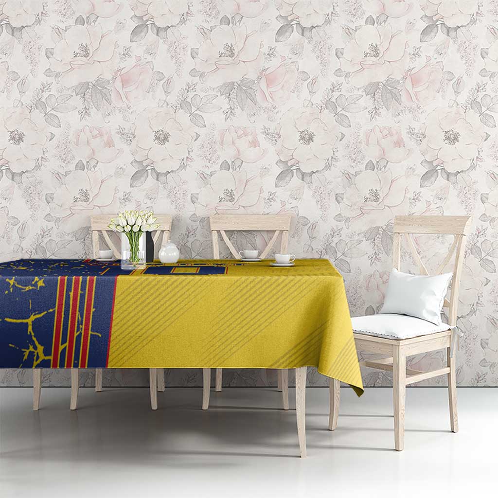 Custom Romania Football 2024 Go Champion Tablecloth - Wonder Print Shop