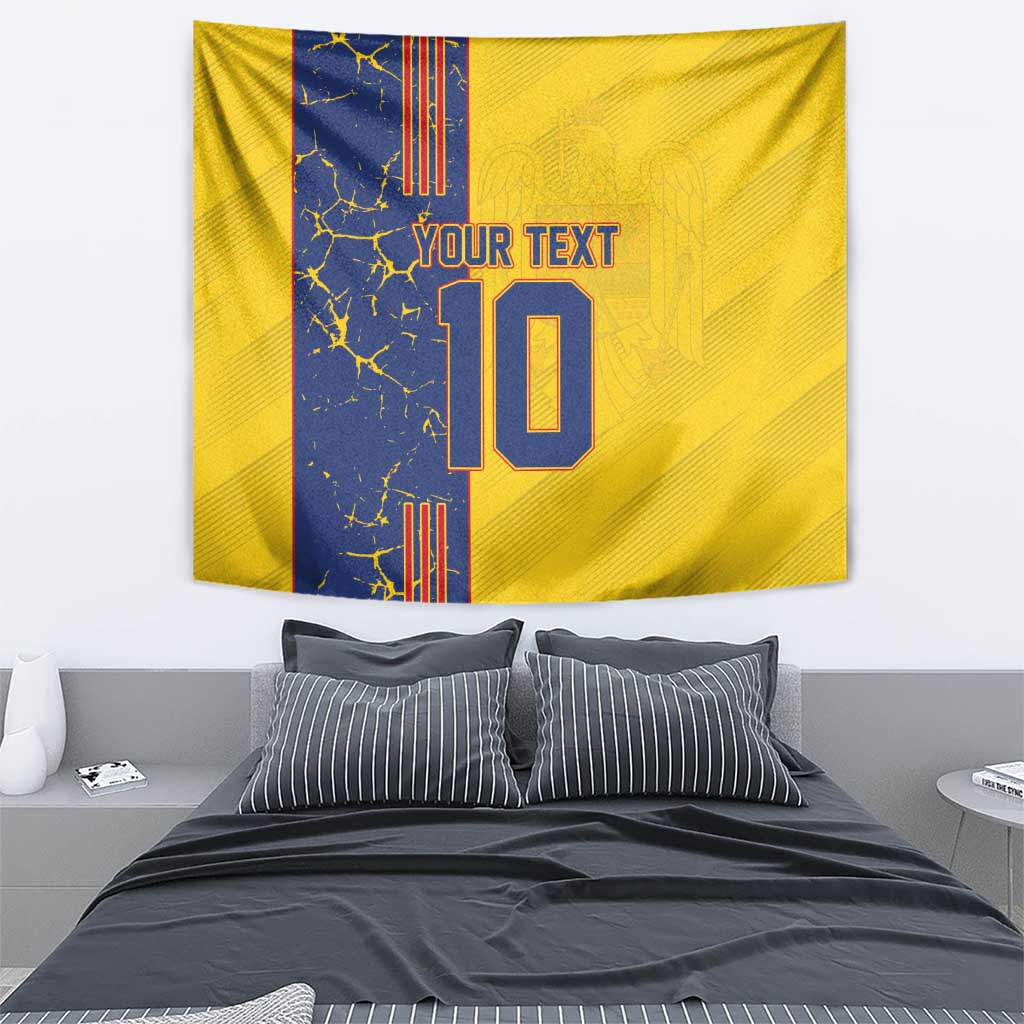 Custom Romania Football 2024 Go Champion Tapestry - Wonder Print Shop