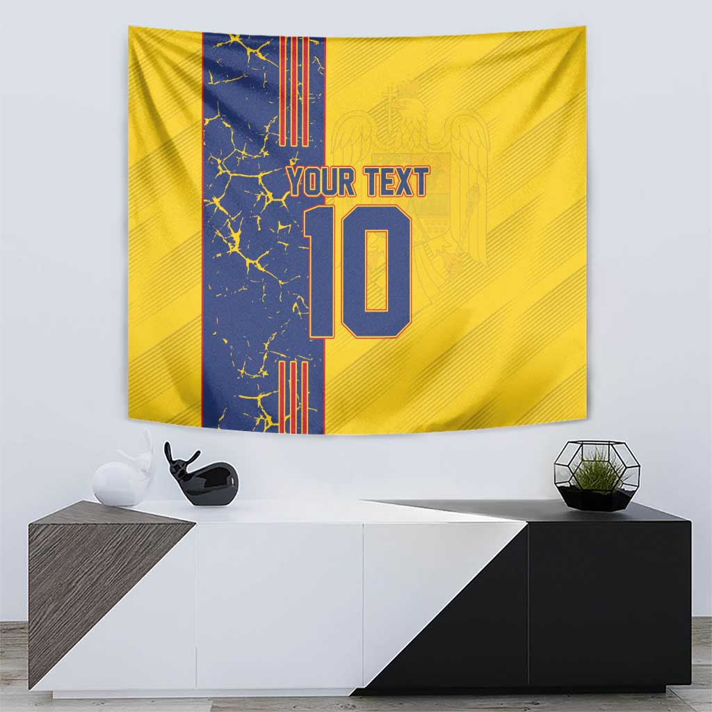 Custom Romania Football 2024 Go Champion Tapestry - Wonder Print Shop