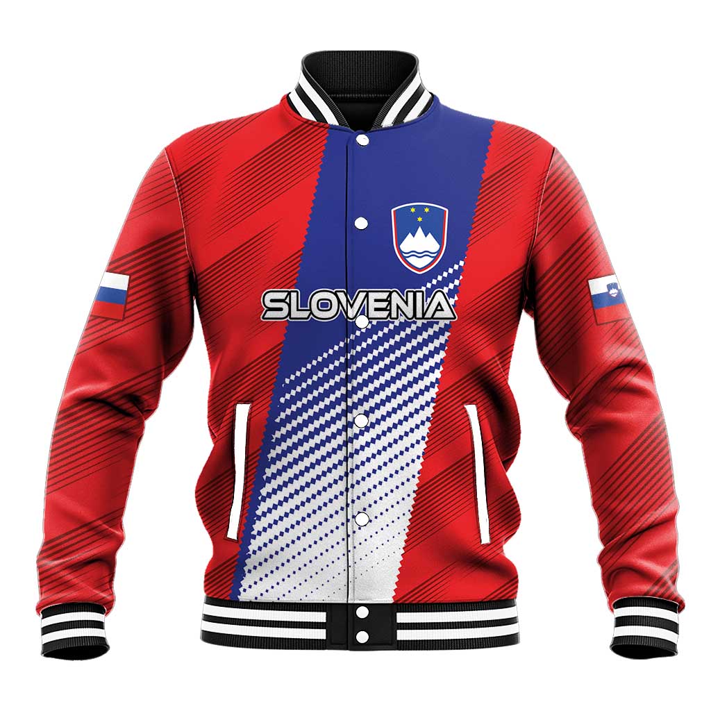 Custom Slovenia Football 2024 Go Champion Baseball Jacket - Wonder Print Shop