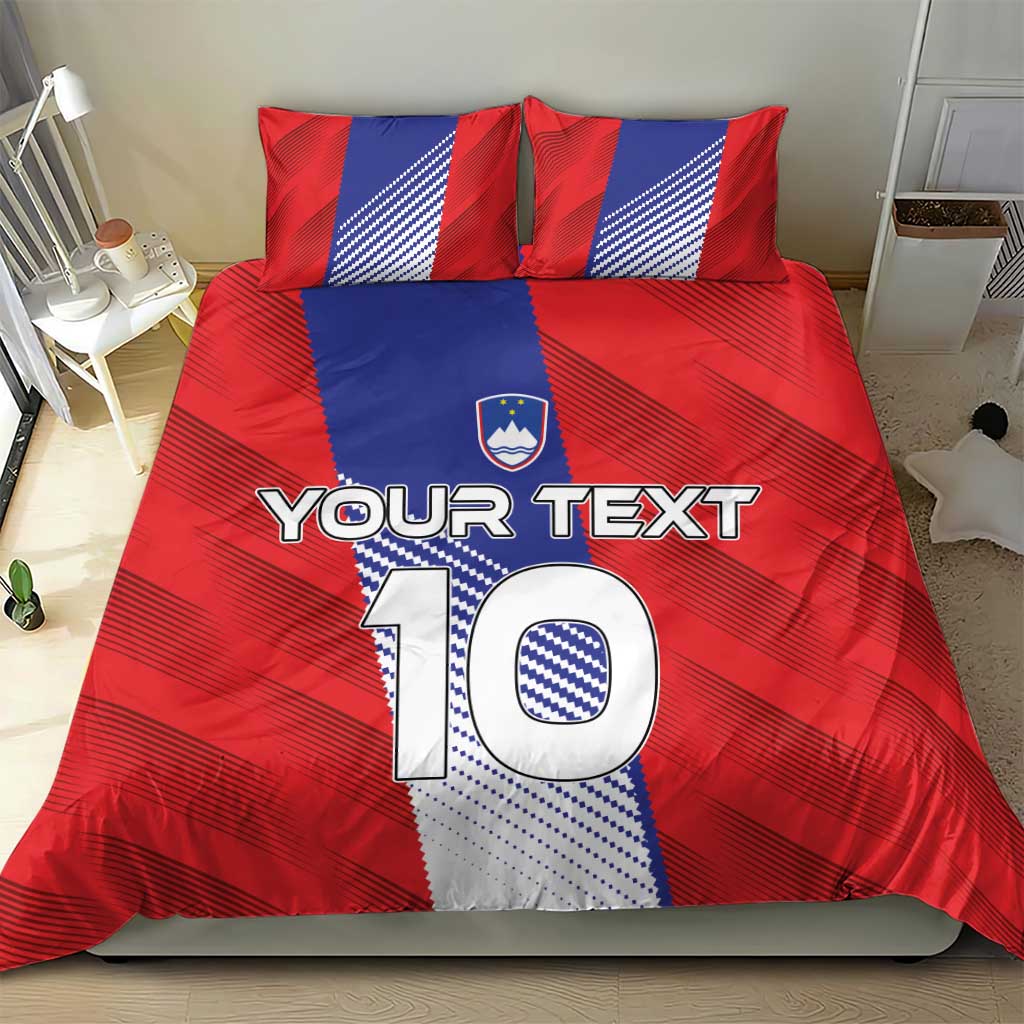 Custom Slovenia Football 2024 Go Champion Bedding Set - Wonder Print Shop