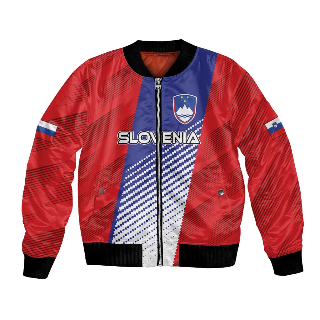 Custom Slovenia Football 2024 Go Champion Bomber Jacket - Wonder Print Shop