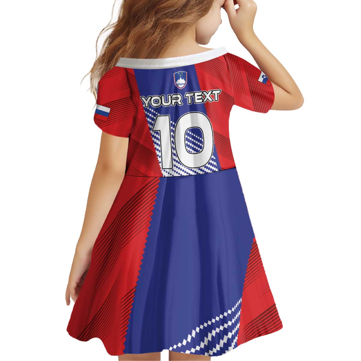 Custom Slovenia Football 2024 Go Champion Family Matching Off Shoulder Short Dress and Hawaiian Shirt - Wonder Print Shop