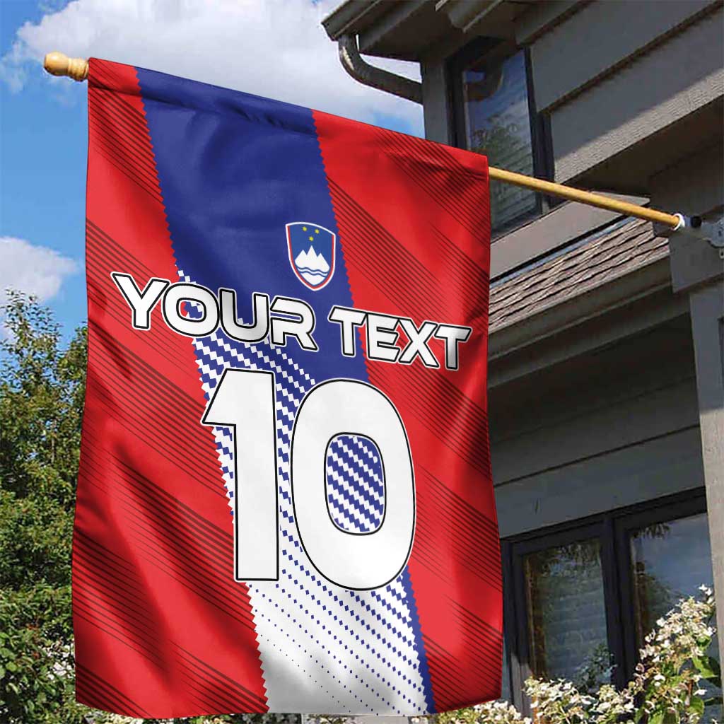 Custom Slovenia Football 2024 Go Champion Garden Flag - Wonder Print Shop