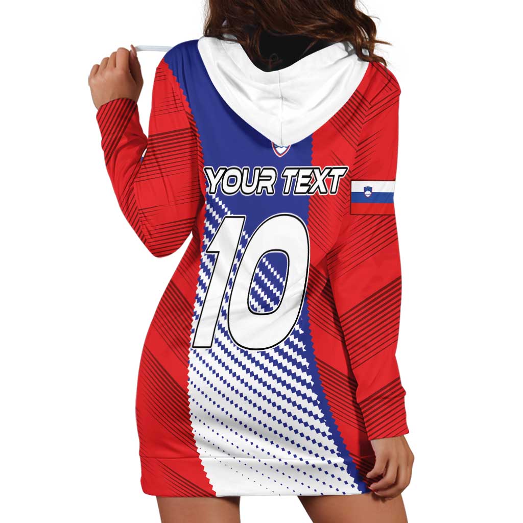 Custom Slovenia Football 2024 Go Champion Hoodie Dress - Wonder Print Shop