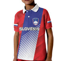 Custom Slovenia Football 2024 Go Champion Kid Polo Shirt - Wonder Print Shop
