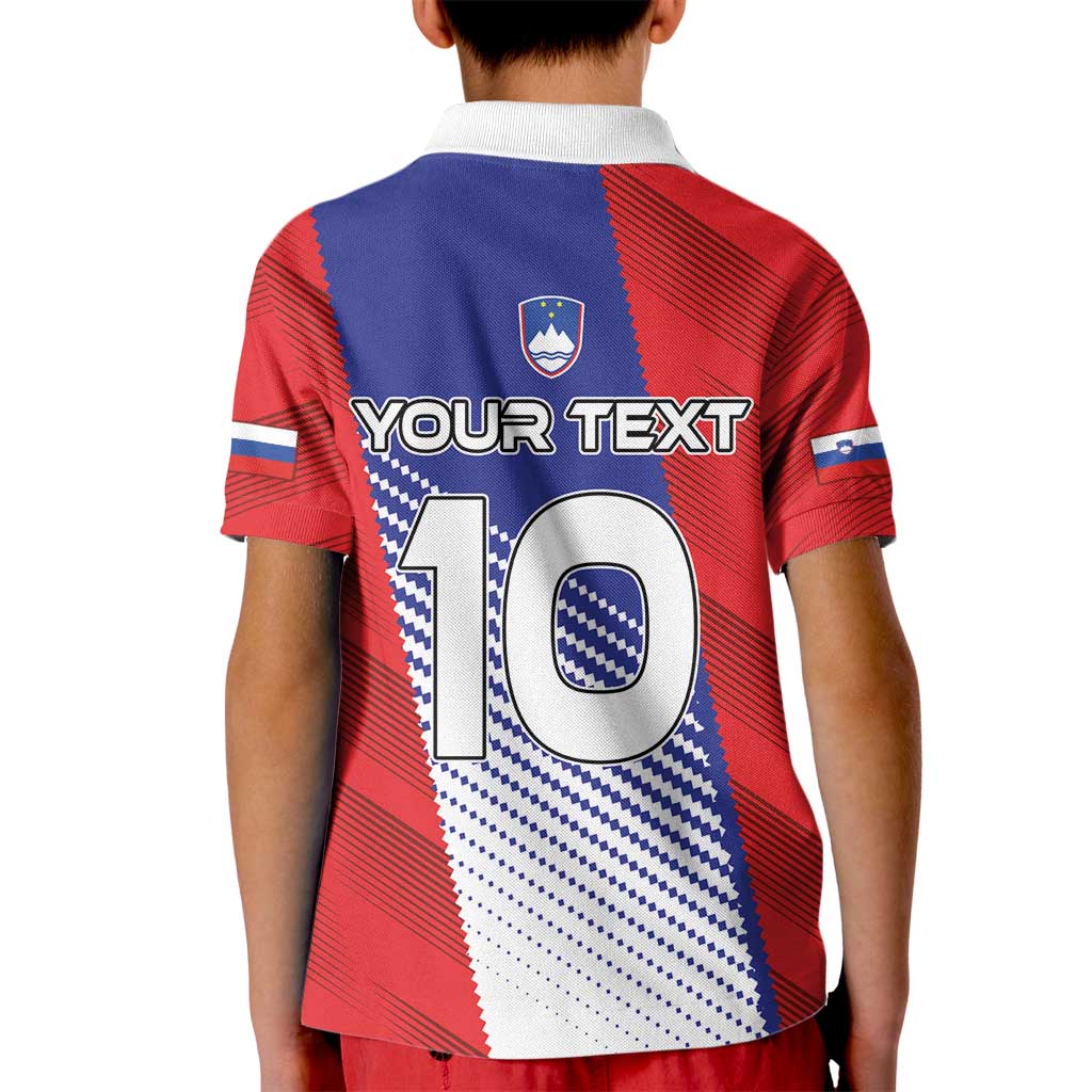 Custom Slovenia Football 2024 Go Champion Kid Polo Shirt - Wonder Print Shop