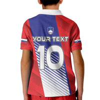 Custom Slovenia Football 2024 Go Champion Kid Polo Shirt - Wonder Print Shop