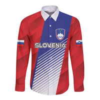 Custom Slovenia Football 2024 Go Champion Long Sleeve Button Shirt - Wonder Print Shop