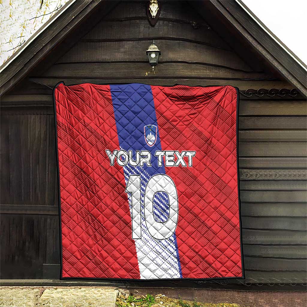 Custom Slovenia Football 2024 Go Champion Quilt - Wonder Print Shop